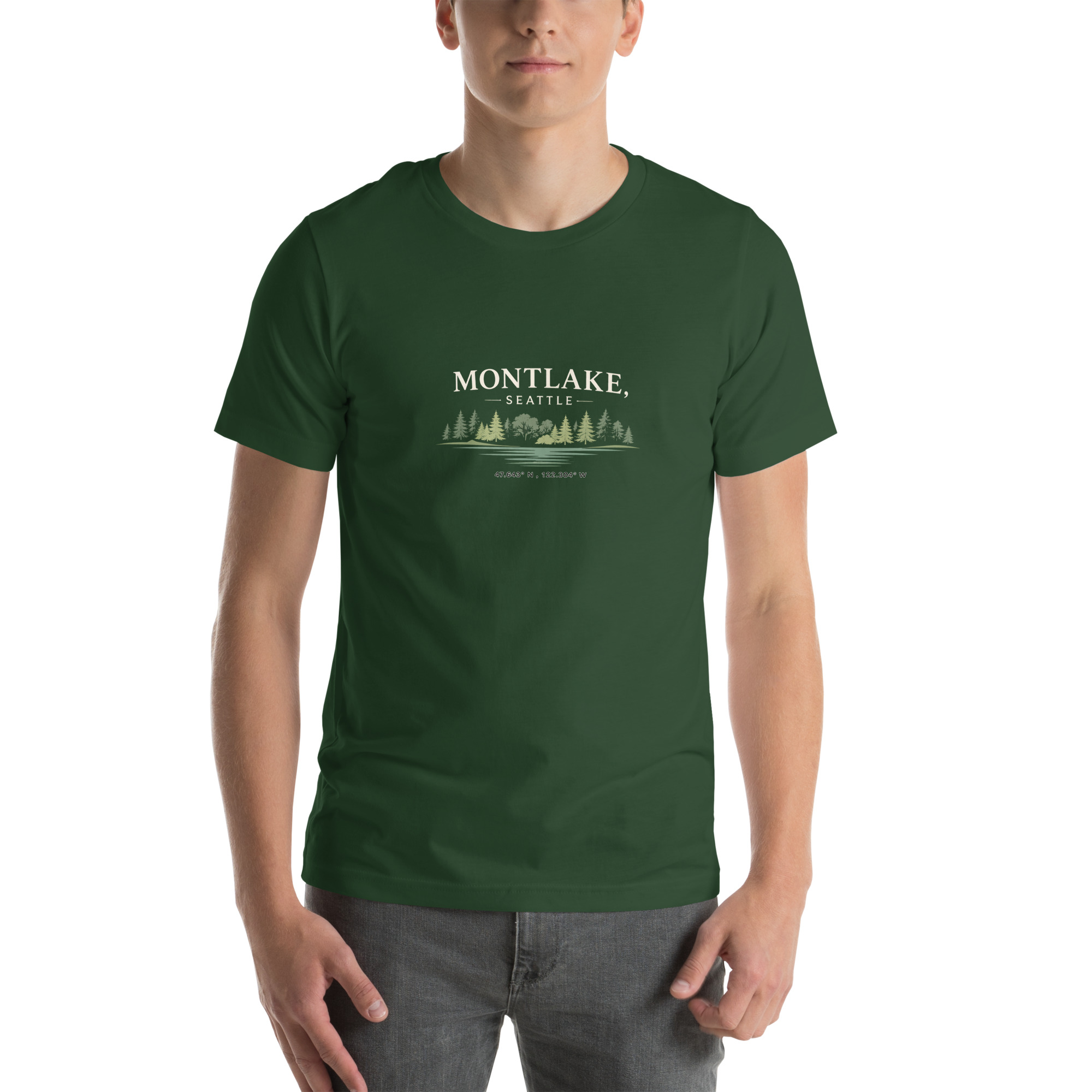 Montlake, Seattle Coordinates Tee