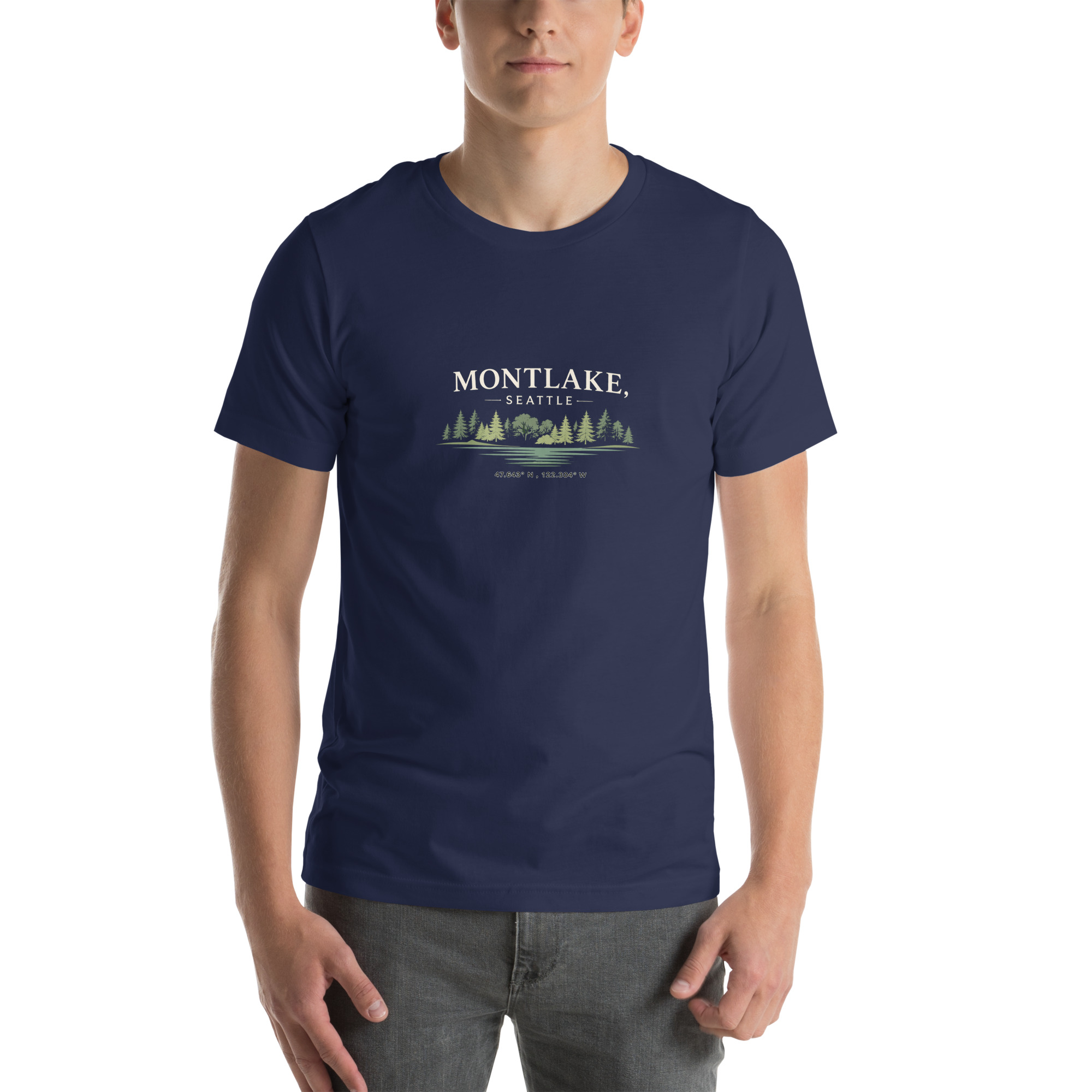 Montlake, Seattle Coordinates Tee - Image 14