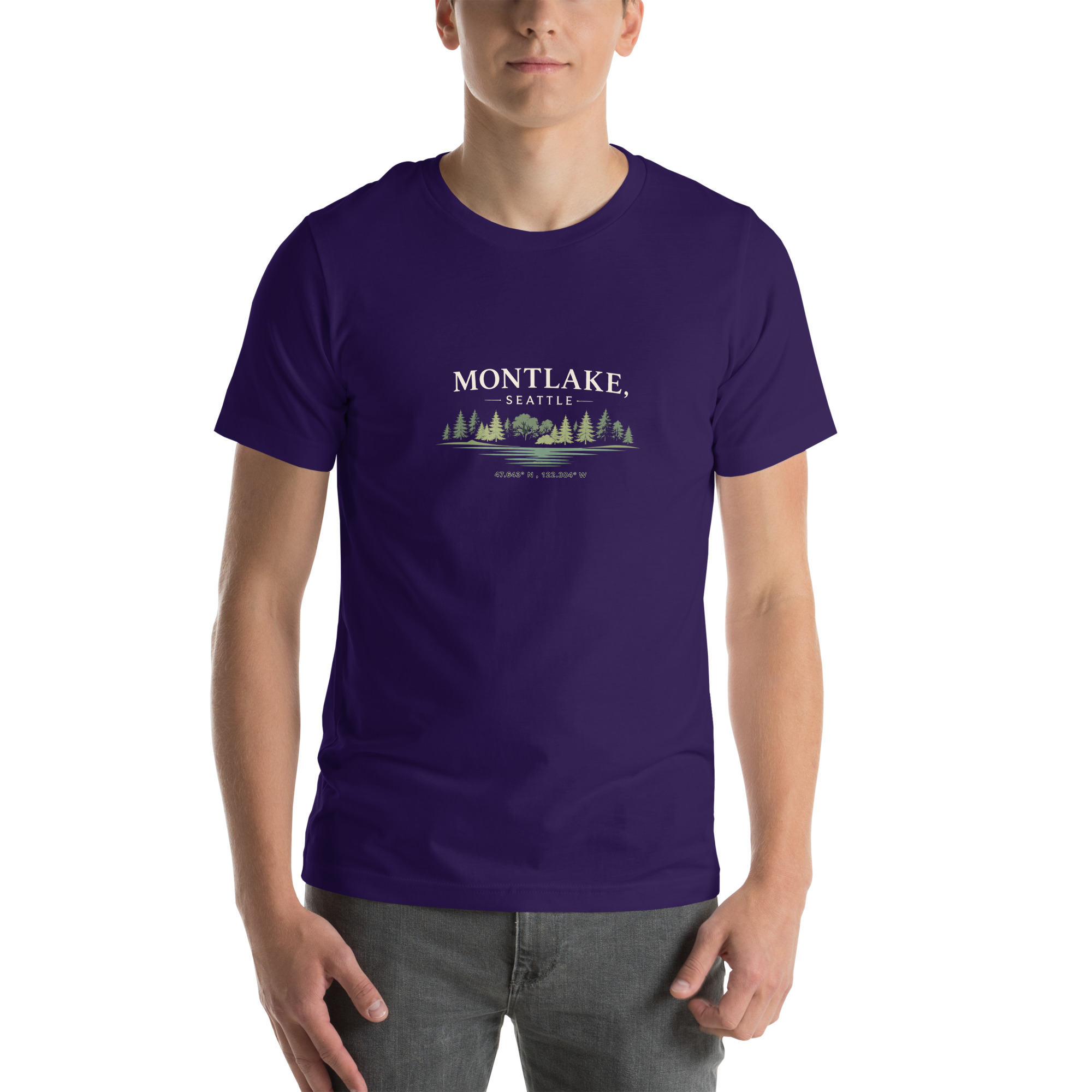 Montlake, Seattle Coordinates Tee - Image 13